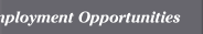 Employment Opportunities